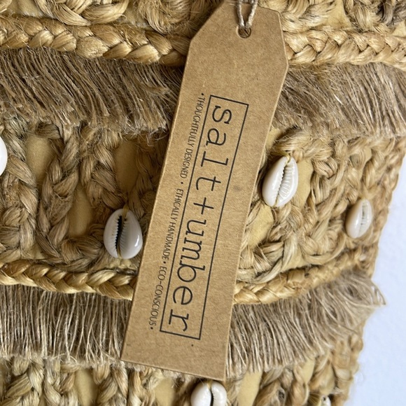 Salt + Umber Isla Jute Seashell tote - Picture 5 of 13